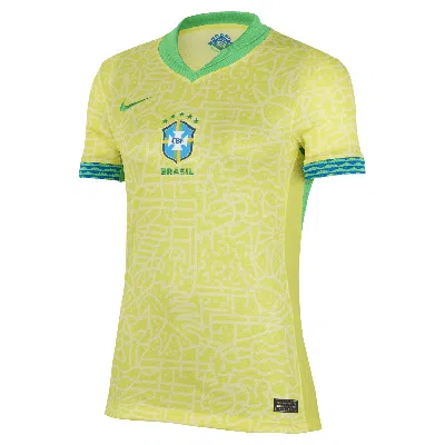 Nike Brazil 2024 Stadium Home  Women's Dri-fit Soccer Replica Jersey In Yellow