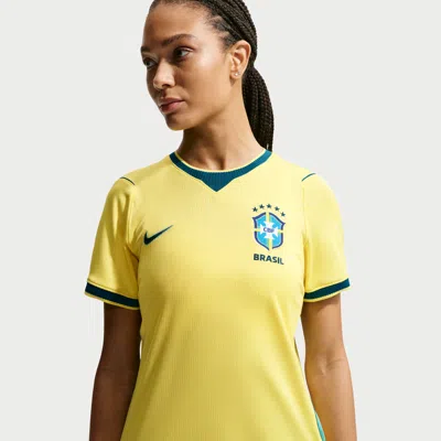 Nike Brazil 2026 Stadium Home  Women's Dri-fit Soccer Replica Jersey In Yellow