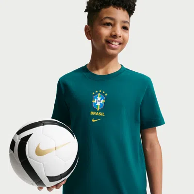 Nike Brazil Big Kids'  Soccer T-shirt In Green
