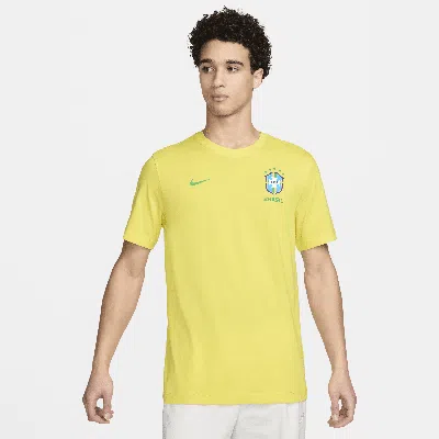 Nike Brazil Essential  Men's Soccer T-shirt In Yellow