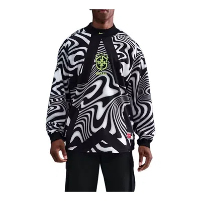 Nike Brazil Authentic Goalkeeper  Men's Soccer Shirt In Black