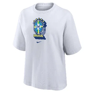 Nike Brazil  Women's Soccer Boxy T-shirt In White