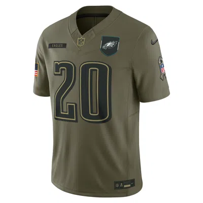 Nike Brian Dawkins Philadelphia Eagles Salute To Service Retired  Men's Dri-fit Nfl Limited Jersey In Green