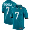 Nike Brian Thomas Jr. Jacksonville Jaguars  Men's Nfl Game Football Jersey In Teal
