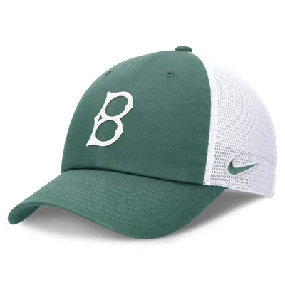 Nike Brooklyn Dodgers Bicoastal Club  Unisex Mlb Trucker Adjustable Hat In Green