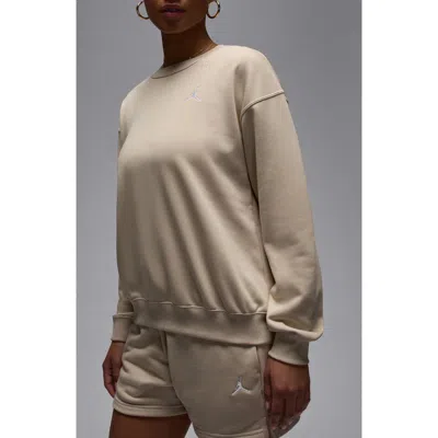Nike Brooklyn Fleece Crewneck Sweatshirt In Neutral
