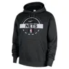 Nike Brooklyn Nets Club  Men's Nba Practice Pullover Hoodie In Black