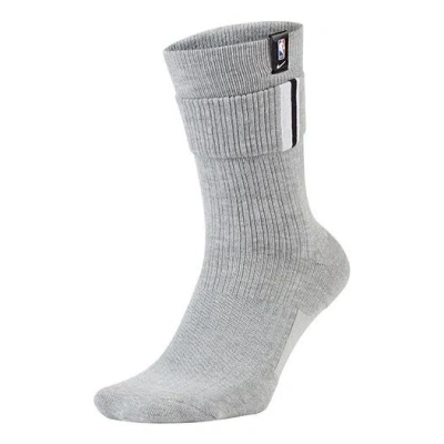 Nike Brooklyn Nets Courtside Nba Sports Socks Gray