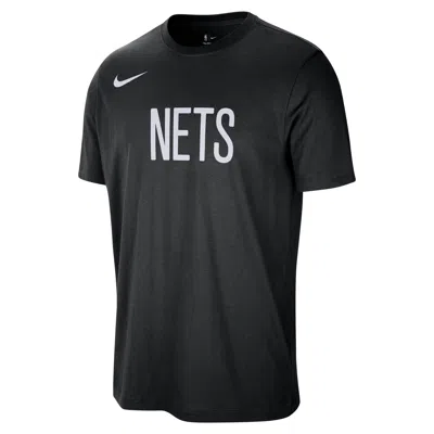 Nike Brooklyn Nets Essentials  Men's Nba T-shirt In Black