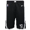 Nike Brooklyn Nets Icon Edition Big Kids'  Dri-fit Nba Swingman Shorts In Black