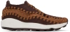 NIKE BROWN AIR FOOTSCAPE WOVEN SNEAKERS