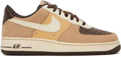 Nike Brown Air Force 1 '07 Lv8 Sneakers In Hemp/coconut Milk-ba