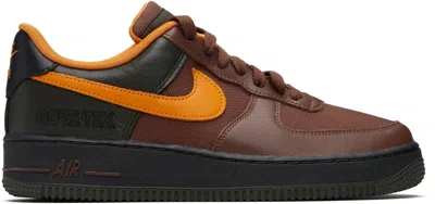 Nike Brown Air Force 1 Gore-tex Sneakers