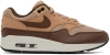 NIKE BROWN AIR MAX 1 SC SNEAKERS