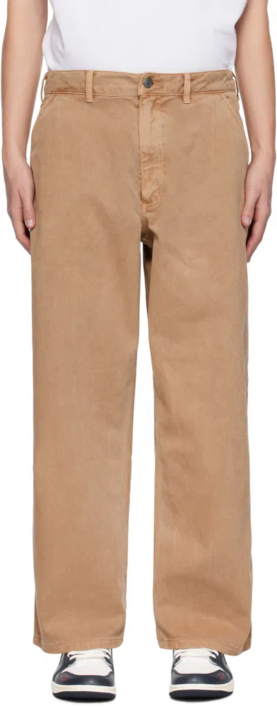 Nike Brown Carpenter Trousers In Hemp/hemp