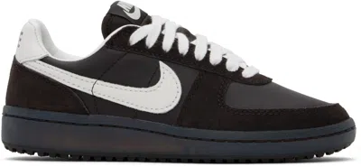 Nike Brown Field General Sneakers In Velvet Brown/sail