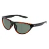 Nike Brown Injected Sunglasses In Black