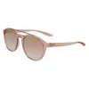 Nike Brown Injected Sunglasses In Brown