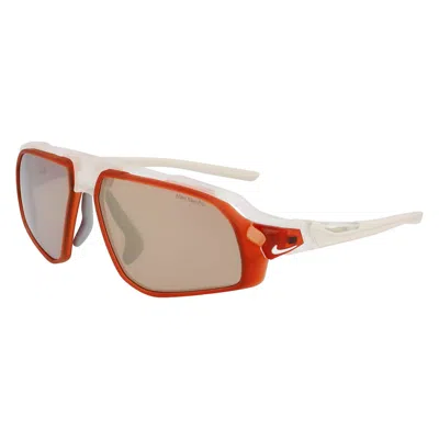 Nike Brown Injected Sunglasses In Red