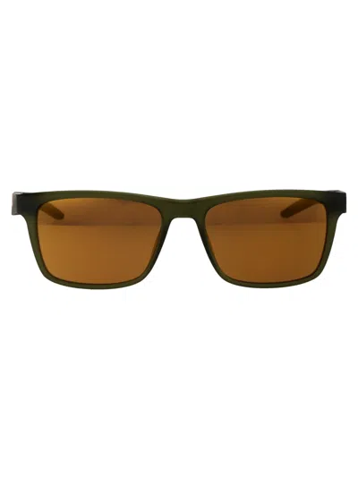 Nike Brown Matte Medium Olive Acetate Sunglasses