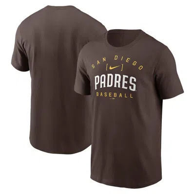 Nike Brown San Diego Padres Home Team Athletic Arch T-shirt