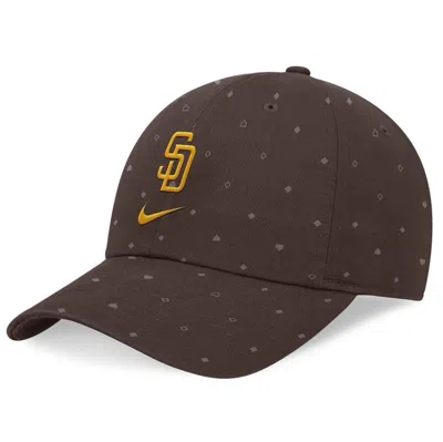 Nike Brown San Diego Padres Primetime Print Club Adjustable Hat