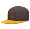 NIKE NIKE BROWN/GOLD SAN DIEGO PADRES REWIND COOPERSTOWN TRUE PERFORMANCE FITTED HAT