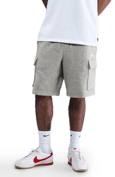 Nike Brushed Fleece Cargo Shorts In Multi