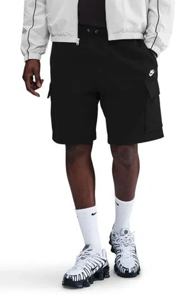 Nike Brushed Fleece Cargo Shorts In Multi