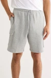 Nike Brushed Fleece Cargo Shorts In Gray
