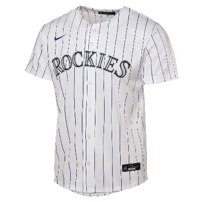 Nike Bryant Kris Colorado Rockies Big Kids'  Mlb Replica Jersey In White