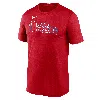 Nike Red Philadelphia Phillies Fuse Wordmark T-shirt In Red