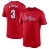 Nike Red Philadelphia Phillies Fuse Wordmark T-shirt In Red