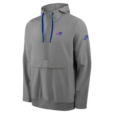 Nike Buffalo Bills Alt Anorak  Men's Nfl 1/2-zip Hooded Jacket In Gray