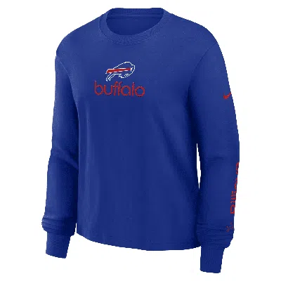 Nike Buffalo Bills Boxy  Women's Nfl Long-sleeve T-shirt In Blue