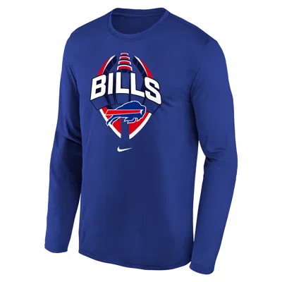 Nike Buffalo Bills Legend Icon Big Kids'  Dri-fit Nfl Long-sleeve T-shirt In Blue