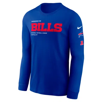 Nike Buffalo Bills Play To Win Essential  Men's Nfl Long-sleeve T-shirt In Blue