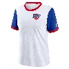 Nike Buffalo Bills Rewind  Women's Nfl Ringer T-shirt In White