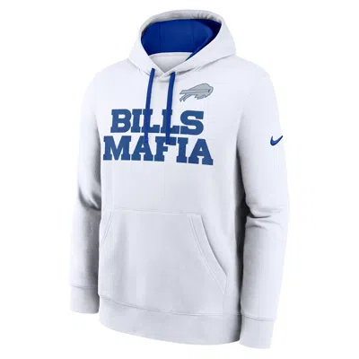 Nike Buffalo Bills Rivalries Collection Club  Men's Nfl Pullover Hoodie In White