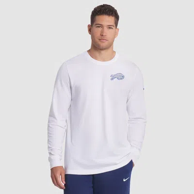Nike Buffalo Bills Rivalries Collection Essential  Men's Nfl Long-sleeve T-shirt In White