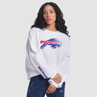 Nike Buffalo Bills Rivalries Collection Oversized  Women's Nfl Pullover Crew In White