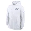 Nike Men's White Buffalo Bills 2025 Nfl Rivalries Sideline Dri-fit Hoodie In White