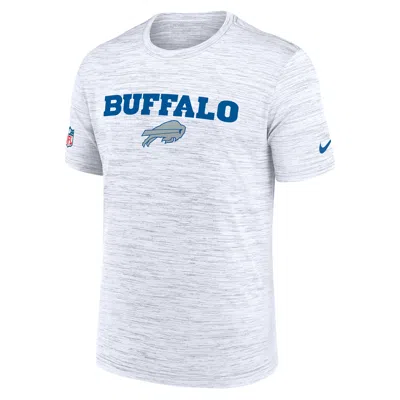 Nike Buffalo Bills Rivalries Collection Sideline Velocity  Men's Dri-fit Nfl T-shirt In White