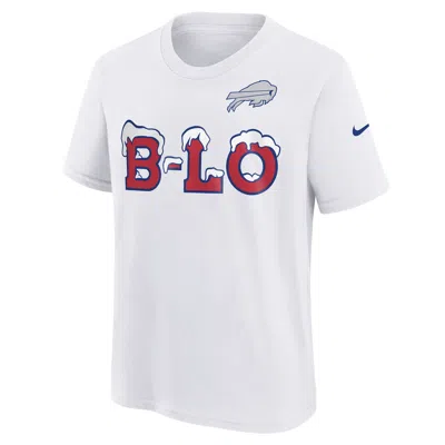 Nike Buffalo Bills Rivalry Big Kids'  Nfl T-shirt In White
