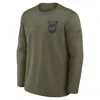 Nike Buffalo Bills Salute To Service Sideline Triumphant Win Coach  Men's Nfl Pullover Crew In Green