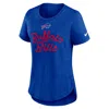 Nike Royal Buffalo Bills Script Tri-blend T-shirt In Blue