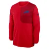 Nike Red Buffalo Bills Sideline Coach Uv Performance Long Sleeve T-shirt