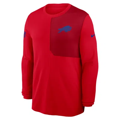 NIKE BUFFALO BILLS SIDELINE COACH  MEN'S DRI-FIT NFL LONG-SLEEVE TOP,1015859758