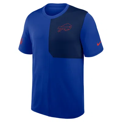 Nike Royal Buffalo Bills Sideline Uv Performance Coach Shirt In Blue