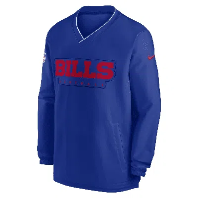 Nike Buffalo Bills Sideline  Men's Nfl Long-sleeve Windshirt In Blue